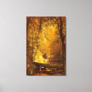 WORTHINGTHON WHITTREDGE - HET FOREL ZWEMBAD - 1870 CANVAS AFDRUK