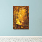 WORTHINGTHON WHITTREDGE - HET FOREL ZWEMBAD - 1870 CANVAS AFDRUK (Insitu (Houten vloer))