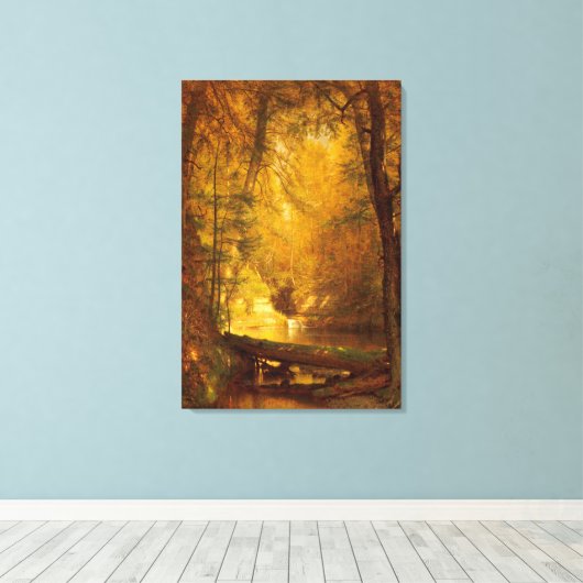 WORTHINGTHON WHITTREDGE - HET FOREL ZWEMBAD - 1870 CANVAS AFDRUK (Insitu (Houten vloer))