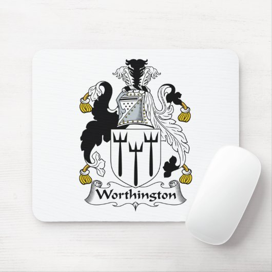 Worthington Family Crest Muismat (Met muis)