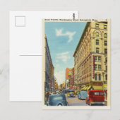 Worthington Street, Springfield, Massachusetts Briefkaart (Voorkant / Achterkant)