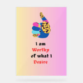 Worthy Acryl Bord (Voorkant)