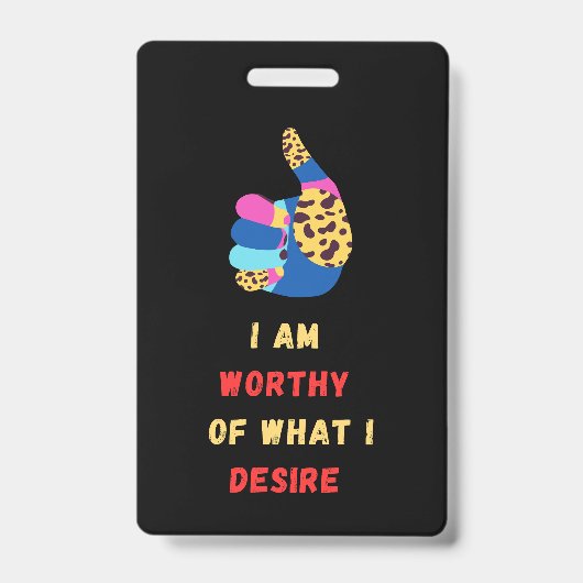 Worthy Badge (Voorkant)