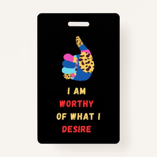 Worthy Badge (Voorkant)