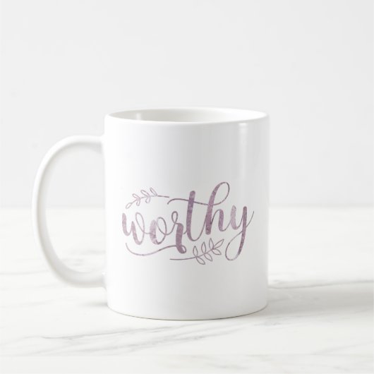 Worthy Boho Calligraphy Koffiemok (Links)