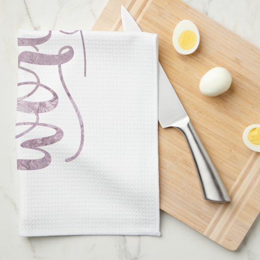 Worthy Boho Calligraphy Theedoek (Quarter Fold)