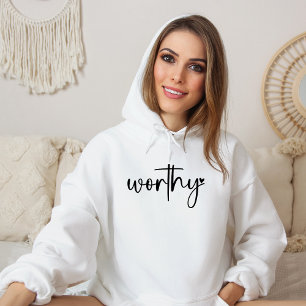Worthy Heart Religieuze Christelijke Hoodie
