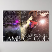 Worthy is de Lamb Poster (Voorkant)