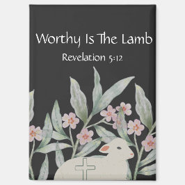 Worthy Is The Lamb Rectangle Magnet