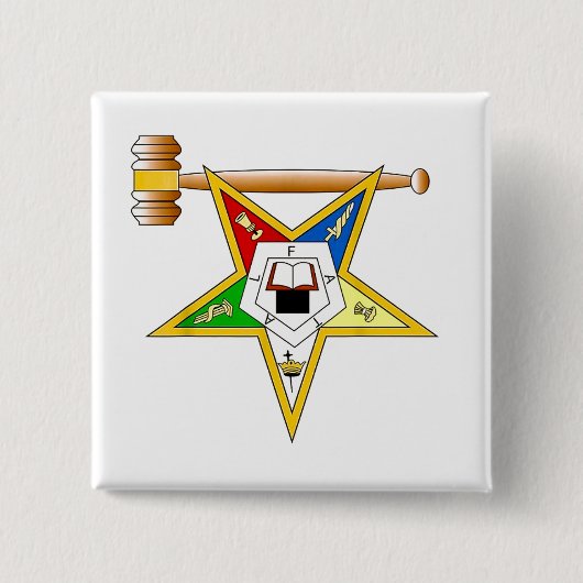 Worthy Matron Vierkante Button 5,1 Cm (Voorkant)