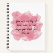 Worthy of Love Notitieboek (Voorkant)