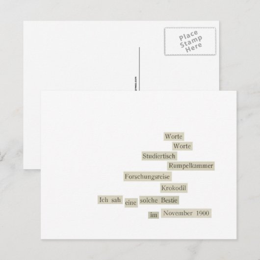 wortwort briefkaart (Voorkant / Achterkant)