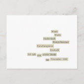 wortwort briefkaart (Voorkant)