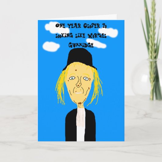 Worzel Gummidge Verjaardag Kaart (Voorkant)