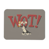 "Wot!" SYLVESTER™ & TWEETY™ Hypnotisc Magneet (Horizontaal)