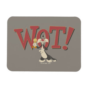 "Wot!" SYLVESTER™ & TWEETY™ Hypnotisc Magneet