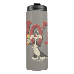 "Wot!" SYLVESTER™ & TWEETY™ Hypnotisc Thermosbeker