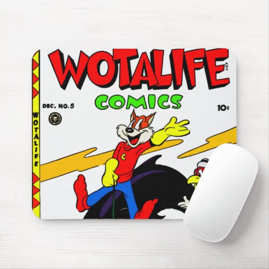 Wotalife Comics Mousepad uit 1940 Muismat (Met muis)