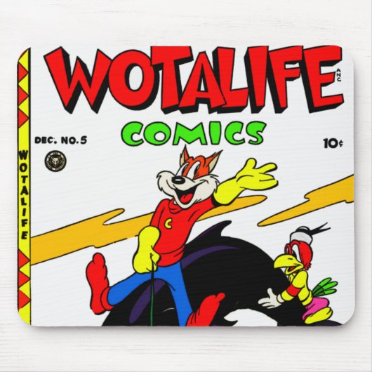 Wotalife Comics Mousepad uit 1940 Muismat (Voorkant)