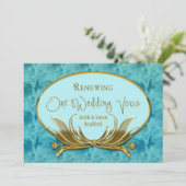 Woten met hernieuwde weddenschappen - Elegant Blue Kaart (Staand voorkant)