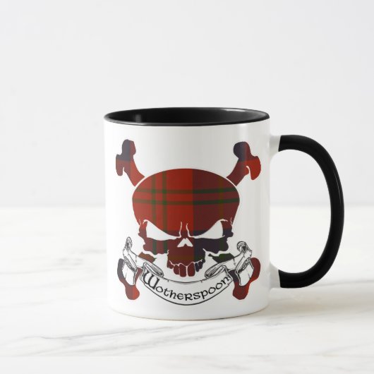 Wotherspoon Tartan Skull Mok (Rechts)