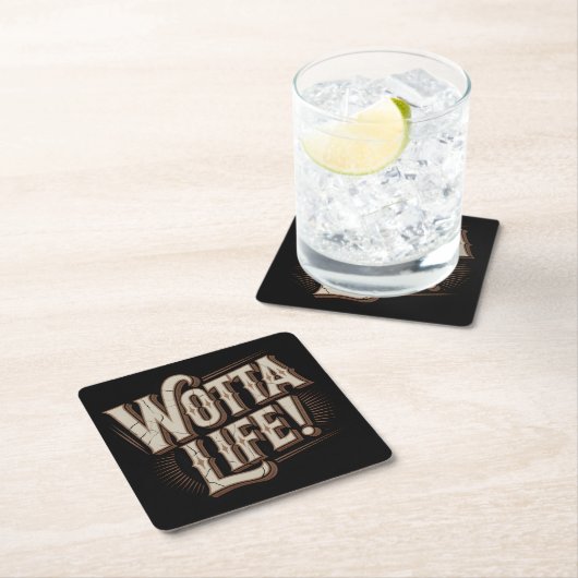 Wotta Life Coasters Kartonnen Onderzetters (Insitu)