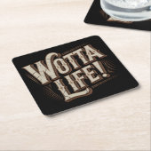 Wotta Life Coasters Kartonnen Onderzetters (Schuin)