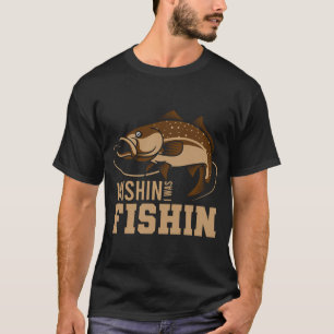 Wou dat ik aan het vissen was t-shirt