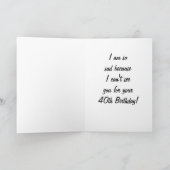 Wou dat ik bij je kon zijn op je 40e kaart (Binnen)