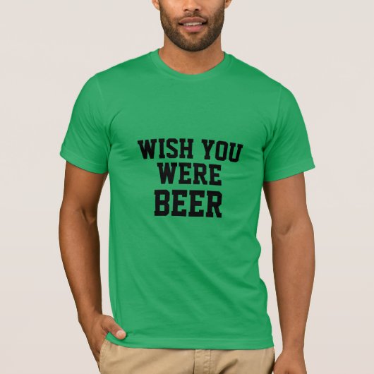 Wou dat je bier grappig bier Ierse St. Patrick's w T-shirt (Voorkant)