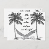 Wou dat je een mooi  palmboom briefkaart was (Voorkant / Achterkant)