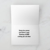 **WOU DAT JE HIER WAS** BIJ "PASEN" FEESTDAGEN KAART (Binnen)