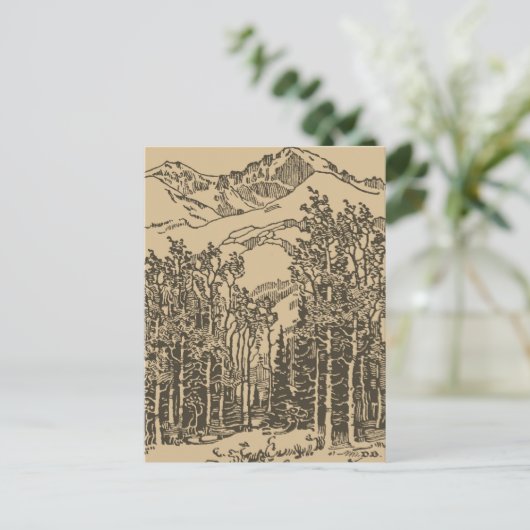  woud briefkaart (Staand voorkant)