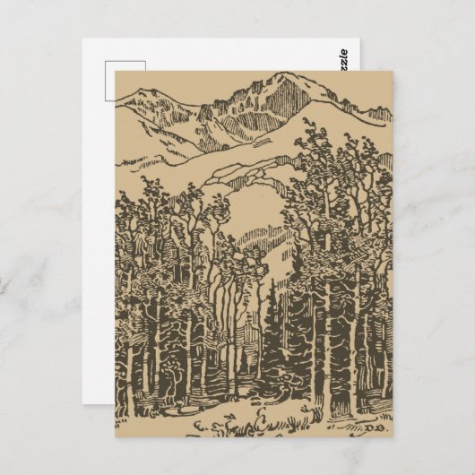  woud briefkaart (Voorkant / Achterkant)