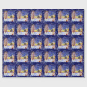 Woud in de winter cadeaupapier (Vlak)