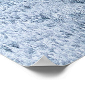 Woud in de winter onder diepe sneeuw poster (Hoek)