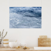 Woud in de winter onder diepe sneeuw poster (Keuken)