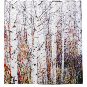 Woud van Bomen met witboek Douchegordijn (Voorkant)