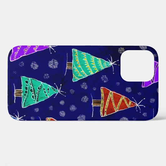 Woud van kerstbomen Case-Mate iPhone case (Achterkant (horizontaal))