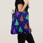 Woud van kerstbomen tote bag (Dichtbij)
