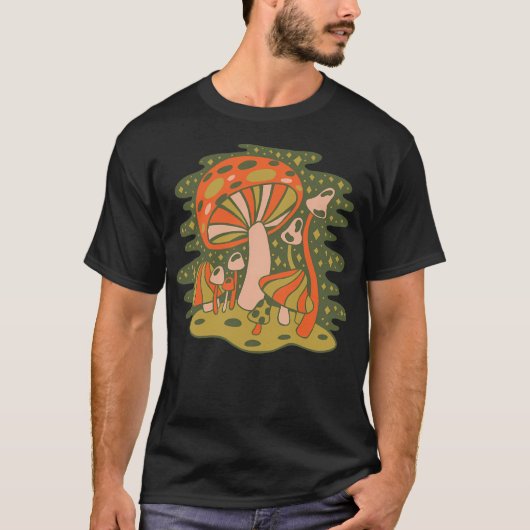 Woud van paddenstoelen t-shirt (Voorkant)