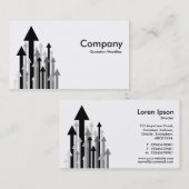 Woud van pijlen - zwart en wit visitekaartje (Voorkant / Achterkant)