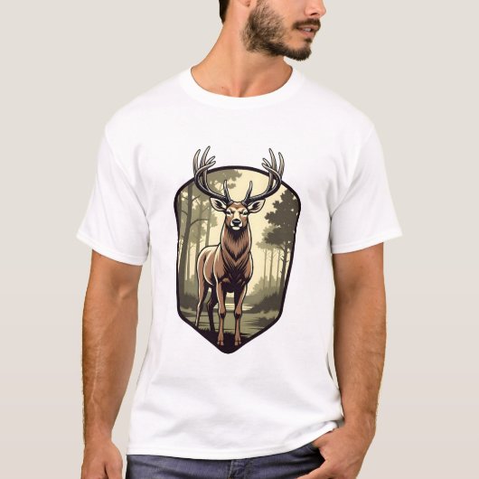 Woudanthem Stag Crest T-shirt (Voorkant)