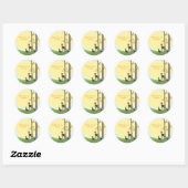Woudbaby Shower Favor Sticker (Vel)