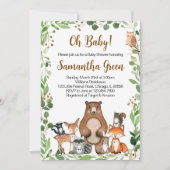 Woudbaby Shower Uitnodiging (Voorkant)