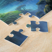 Woudboom Yggdrasil uit de noordelijke Vikingmythol Legpuzzel (Zijkant)