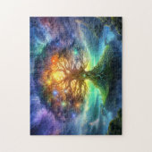 Woudboom Yggdrasil uit de noordelijke Vikingmythol Legpuzzel (Verticaal)