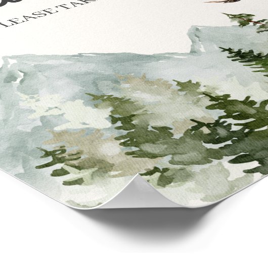 Woudbos gunstigste teken poster (Hoek)