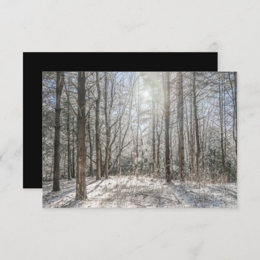 Woudlandkaart Bedankkaart (Voorkant / Achterkant)