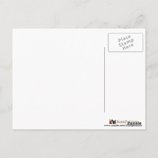 woudzigeuner briefkaart (Achterkant)